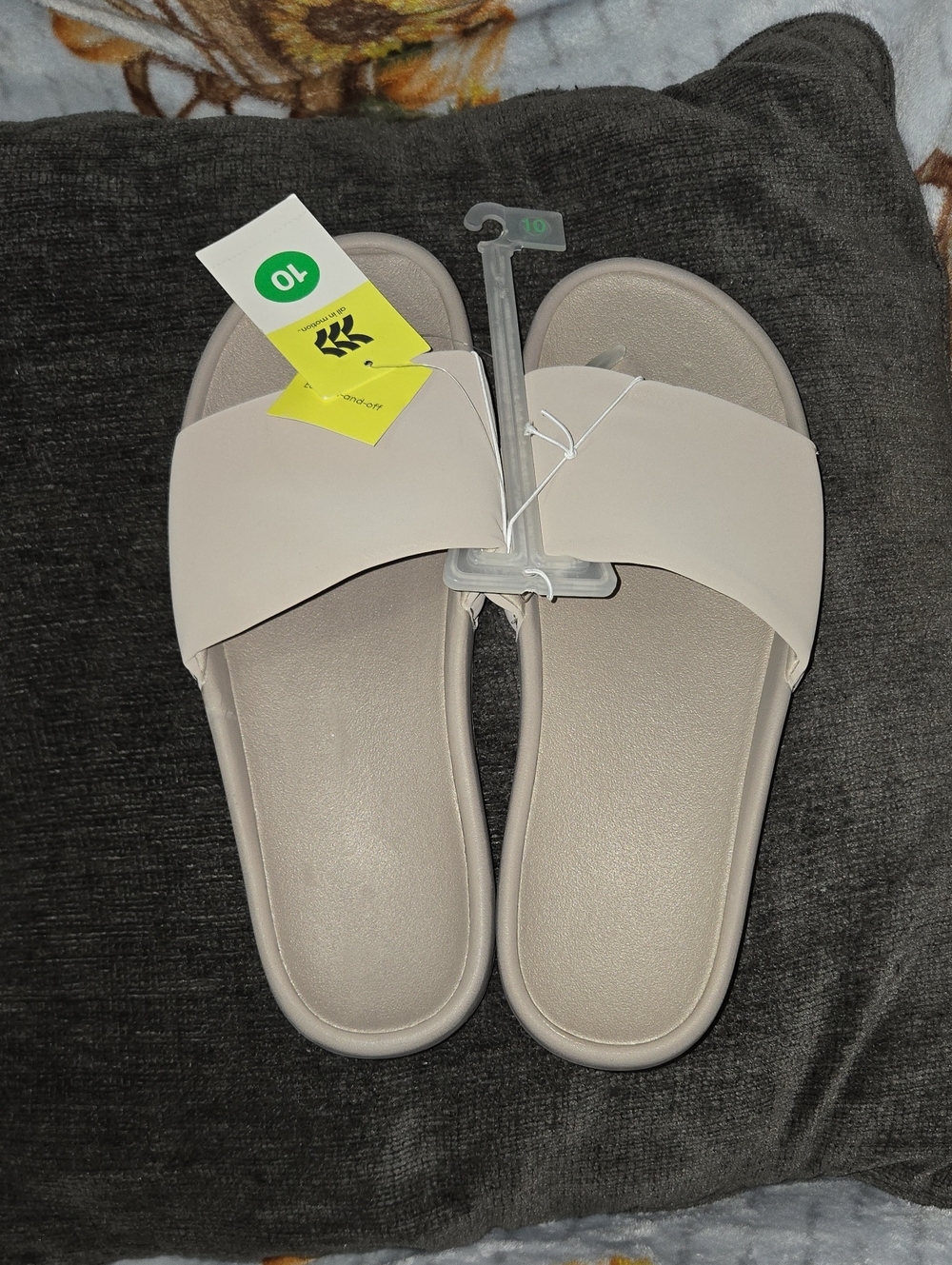 all in motion Taupe Slide Sandals for Women